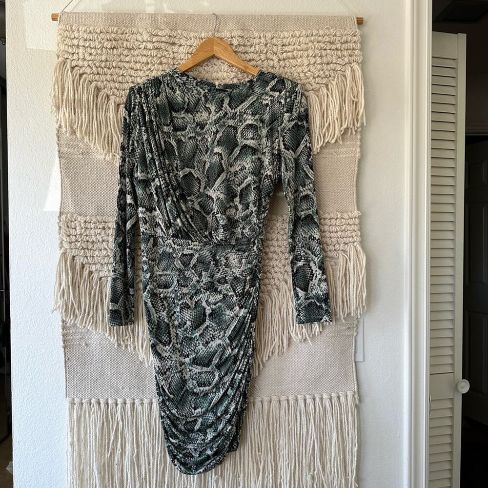 Alexia Admor Ruched Python Dress